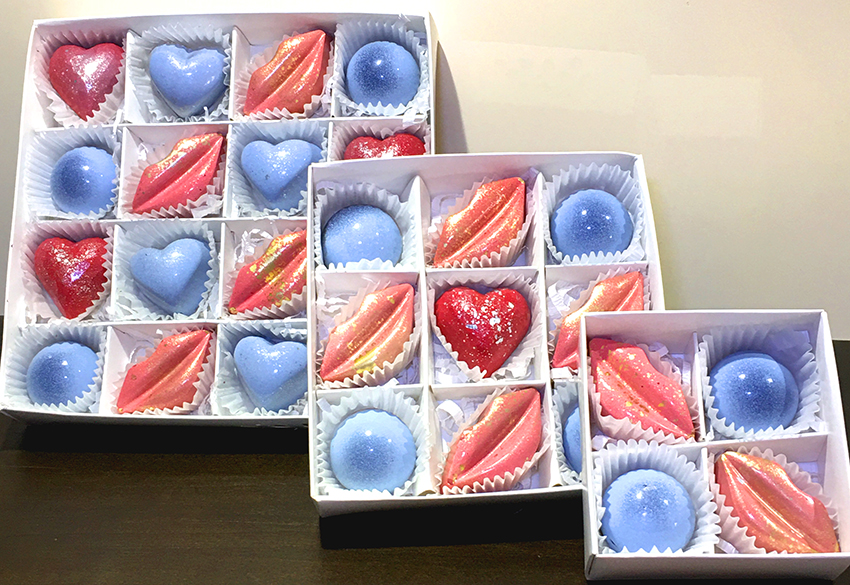 Конфеты 16, 9 и 4 штук(и), белый и молочный Бельгийский Шоколад